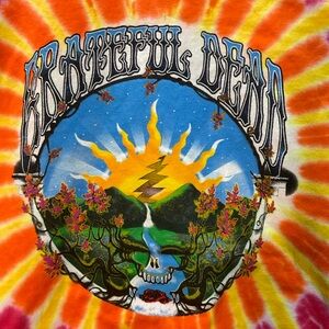 Deadhead Dreams-/ Vibrant Sunburst Grateful Dead Tye Dye Tee XL   A++.